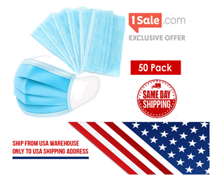 FURTHER PRICE DROP: Disposable 3-Ply Face Masks Level 2 - SHIPS FROM U.S. (2-Day Shipping Available)!
