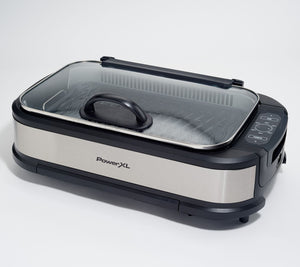 PowerXL 1500W Smokeless Grill Pro with Griddle Plate Model K50547 (Refurbished/Like New!) - Ships Quick!