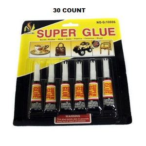 30 Count: Extra Strong Super Glue - Ships Next Day!