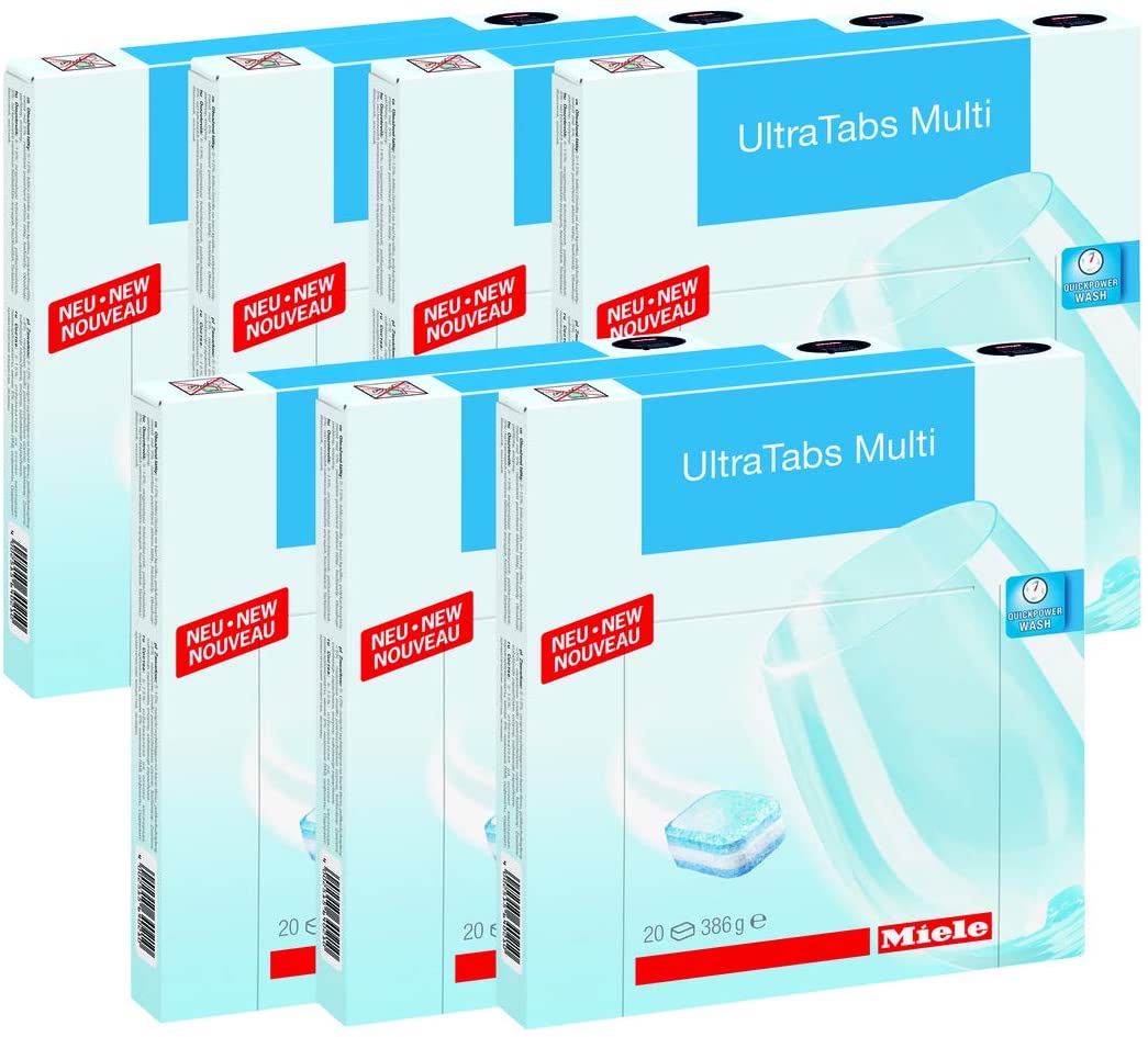 Miele Universal Dishwasher Tabs (120 Tabs - 6 Boxes of 20) - Ships Next Day!