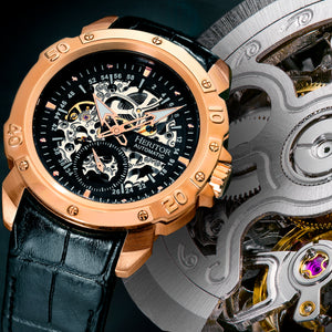 Heritor Automatic "Carter" Men's Skeleton Dial Watches - Use Code Heritor120 for $120 Off!