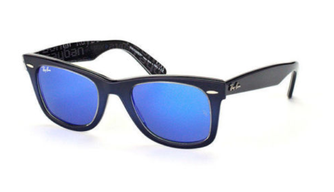 Navy wayfarer sunglasses hot sale