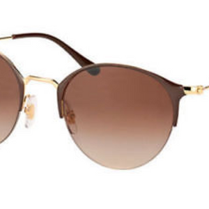 Ray-Ban Brown Gold Metal Brown Gradient Lens Sunglasses (RB3578 900913 50MM) - Ships Same/Next Day!