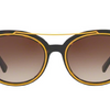 Versace Yellow Dark Havana / Brown Cateye Sunglasses (VE 4336 108/13 56) - Ships Same/Next Day!