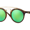Ray-Ban Tortoise / Green Mirror  Gatsby Sunglasses (RB4256 60923R 49mm) - Ships Same/Next Day!
