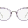 MIU MIU  Lilac/Silver Crystal RX Eyeglasses - Ships Same/Next Day! (VMU 05P U69-1O1 50MM)