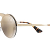 PRADA Pale Gold/Gold Mirrored Lens Sunglasses (SPR 65T ZVN-ODW - 36MM) - Ships Same/Next Day!