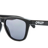Oakley Polished Black Frame Grey Lens Frogskins Sunglasses (OO9013 24-306) - Ships Same/Next Day!