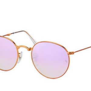 RayBan Bronze-Copper Frame Lilac Grad Flash Lens Sunglasses (RB3532 198/7X 47mm)!