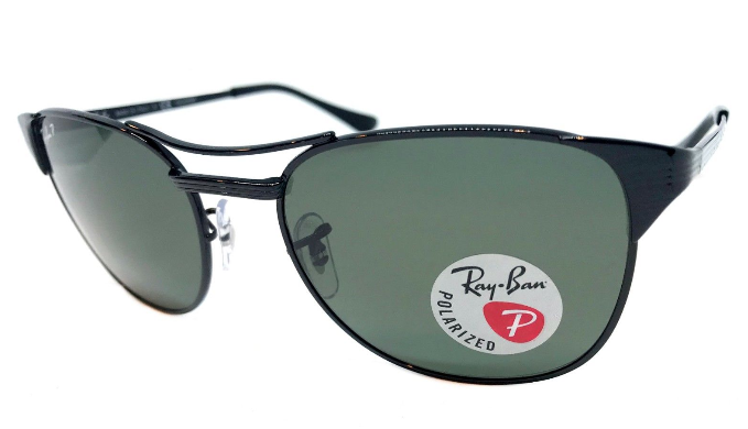 Ray-Ban Signet Black / Grey Polarized Sunglasses (RB3429M 002/58 55MM) - Ships Same/Next Day!