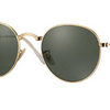 Ray-Ban Round Gold Metal/Green Classic G-15 Lens Folding Sunglasses (RB3532 001)!