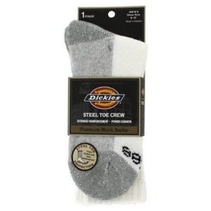 3 Pairs: Dickies Steel Toe Crew Socks  - Ships Same/Next Day!