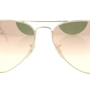 Ray-Ban Polished Gold / Gold Flash Mirrored Sunglasses (RB3025 001/7O) - Ships Same/Next Day!