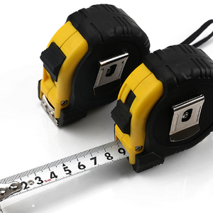 2 PACK: Steel/Rubber Retractable Tape Measure - Ships Out Next Day! (7.5M X 25FT)