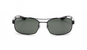 Ray-Ban Black/Green Carbon Fiber Sunglasses - Ships Same/Next Day! (RB8316-002 62mm)