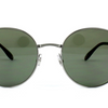 Ray-Ban Gunmetal / Green Polarized Round Metal Sunglasses (RB3537 004/9A) - Ships Same/Next Day!