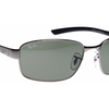 Ray-Ban  Pewter Green G-15 Sunglasses (RB3413 004 59mm) - Ships Same/Next Day!
