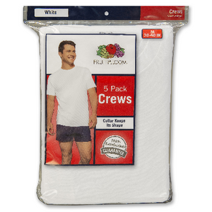 5 Pack - Fruit of the Loom Men's T-Shirts - Ships Same/Next Day!