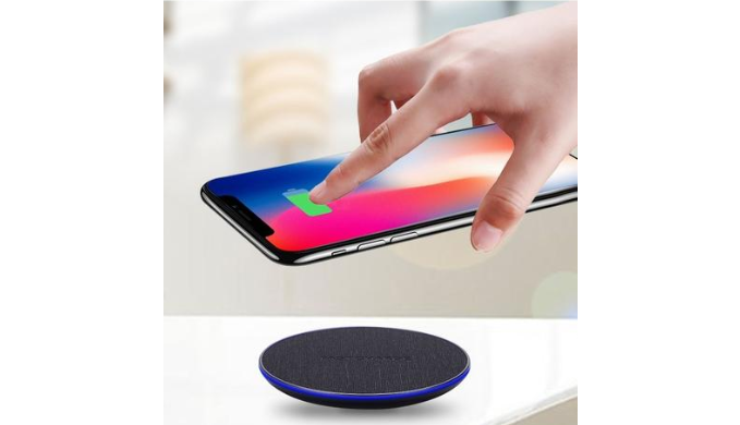 2-Pack: QI Wireless Charger Fabric Quick Charging Pad for iPhone Samsung and More!