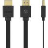 3 Pack: Scosche FlatLine HD 6' Flat HDMI to HDMI Cable - Ships Same/Next Day!
