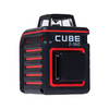 AdirPro Cube 2-360 Horizontal and Vertical Cross Line Laser with Accessories, Red/Black - Ships Same/Next Day!