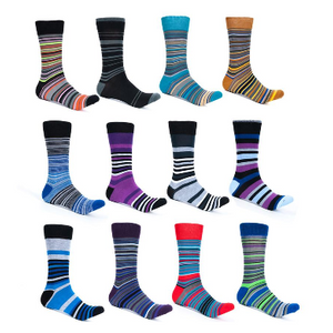 Alberto Cardinali Men's Patterned Socks Mystery Deal (7 Pairs) - Ships Same/Next Day!
