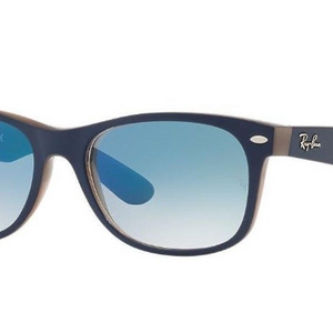 Ray-Ban Matte Blue Opal / Blue Gradient Sunglasses (RB2132 6308/3F 55MM) - Ships Same/Next Day!