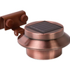 6 PACK: Ecothink 3-LED Round Copper Solar Gutter Lights - Ships Same/Next Day!