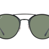 Ray-Ban Matte Black Metal / Green Polarized Sunglasses (RB3546 186/9A) - Ships Same/Next Day!