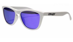 Oakley Frogskins Matte White w/Violet Irid Sunglasses (OO9245-17) - Ships Same/Next Day!