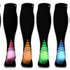 6-Pairs : Unisex Sports Compression Socks - Ships Same/Next Day!