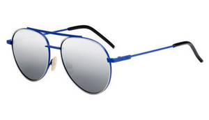 Fendi AIR  Blue / Silver Mirror Aviators Sunglasses (FF 0222/S PJP/T4) - Ships Same/Next Day!
