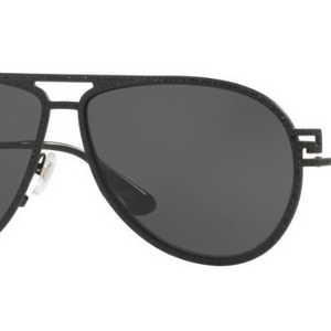 Versace Aviator Sunglasses - Choice of Matte Black / Gray or Green Glitter / Gray Gradient - Ships Same/Next Day!