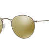 Ray-Ban Round Metal Matte Gunmetal Gold Mirror Sunglasses - Ships Same/Next Day!