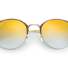 Ray-Ban  Gold Top Dove / Green Gradient Mirror Sunglasses (RB3578 9011A7) - Ships Same/Next Day!