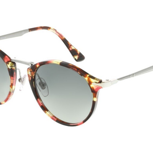 Persol Round Multi Tortoise / Grey Gradient Sunglasses (PO3166S 1059/71 51MM) - Ships Same/Next Day!