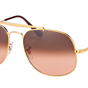 Ray-Ban The General Light Bronze / Pink Gradient Sunglasses (RB 3561 9001A5 57MM) - Ships Same/Next Day!