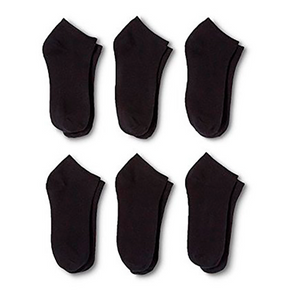 12, 36 or 72 Pack: Daily Basic Men's Low Cut Socks - Choice of Black & White - Ships Same/Next Day!