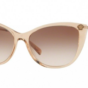 Versace  Transparent Light Brown / Brown Sunglasses (VE 4345b 5215/13) - Ships Same/Next Day!