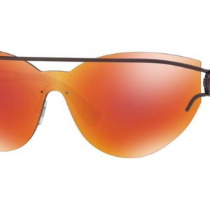 Versace Violet Metal / Fire Orange Shield Sunglasses (VE 2186 1415/6Q) - Ships Same/Next Day!