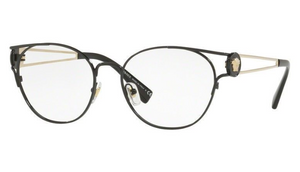 Versace Manifesto  Black Gold Medusa RX Eyeglasses (VE 1250 1009 52MM) - Ships Same/Next Day!
