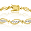 Diamond Accent Flair Bracelet, 7 Inches - Choice of 2 Colors - Ships Same/Next Day!