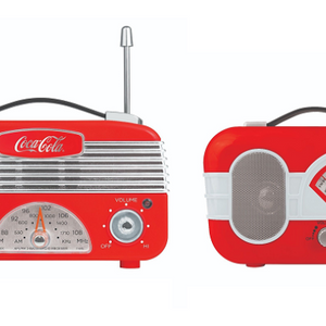 Coca-Cola Vintage/Retro AM/FM Radios - 2 Styles - Ships Same/Next Day!