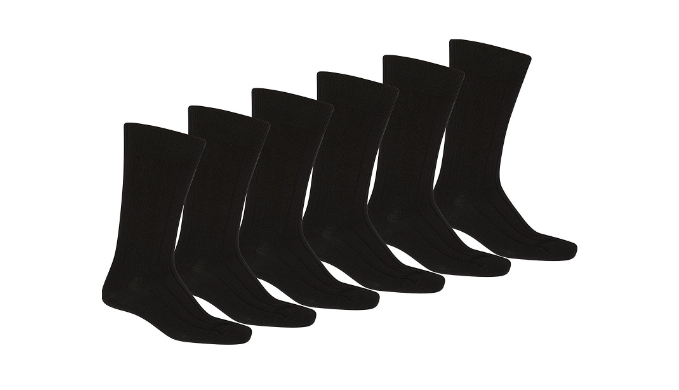 Unibasic Men's Solid Plain Dress Socks (10-13) - Pack of 6, 36 or 96 - Ships Same/Next Day!