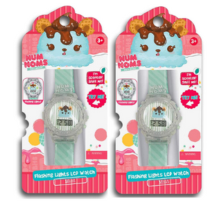 Pack of 2: Num Noms Mint Scented Bracelet -Flashing Lights LCD Watch - Ships Same/Next Day!