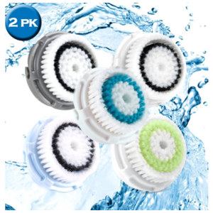 2-4 Pack: Facial Brush Heads - Assorted Styles -Ships Same/Next Day!