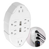 Outlet Multiplier with 2 USB Ports: Say Goodbye to Messy Power Strips - Ships Same/Next Day!