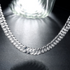 Silver Silver Cuban Figaro Chain Unisex Chain Necklace - Ships Same/Next Day!