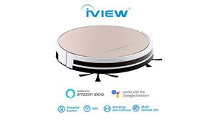 iView WiFi Smart Robot Sweep/Mop Vacuum - Works with Alexa, Google Assistant, Control from Anywhere - Ships Same/Next Day!