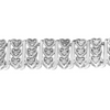 Sterling Silver 1 Carat Diamond Heart Tennis Bracelet, 7 Inches - Ships Same/Next Day!